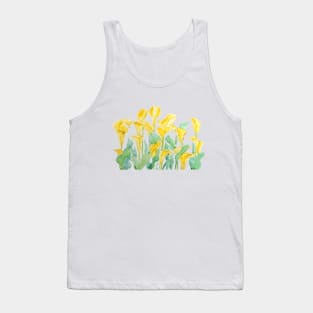 yellow call lily branch Tank Top